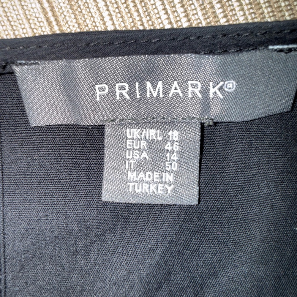 Primark Black Tiered Dress with Puff Sleeves - Picture 5 of 5